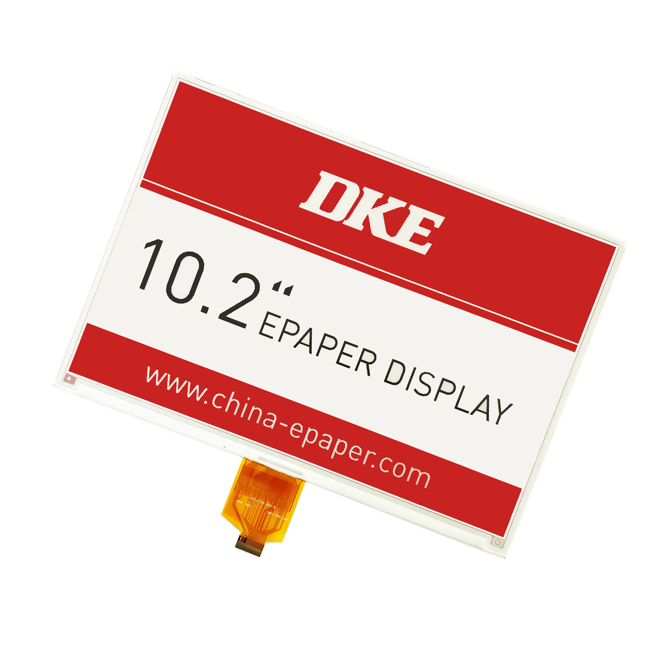 DKE 10.2 Inch Tri-color Black/White/Red E-paper Display